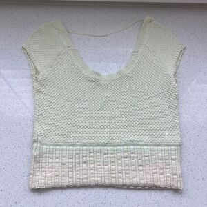 Free People Cropped Sweater Tank
